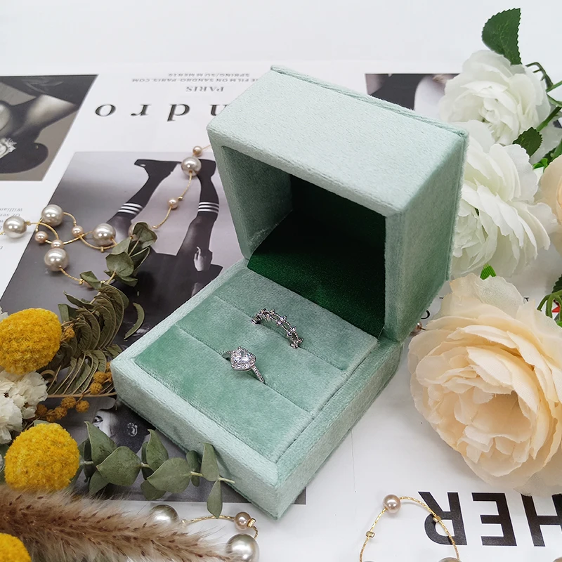 Customized Ring Luxury Travel Ear Pair Pink Packing Case Ribbon Necklace Jewelry Kids In Organized Storage Box Rings