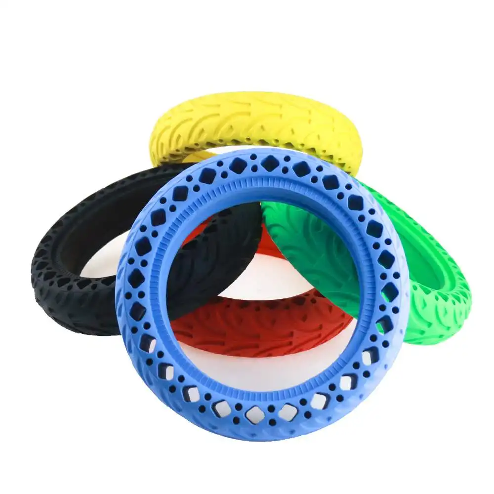 New Image EU Warehouse 8.5*2 Inch New Color Honeycomb Solid Tires Shock Absorber For Xiaomi M365/1S/Pro/Pro2 Scooter Accessory
