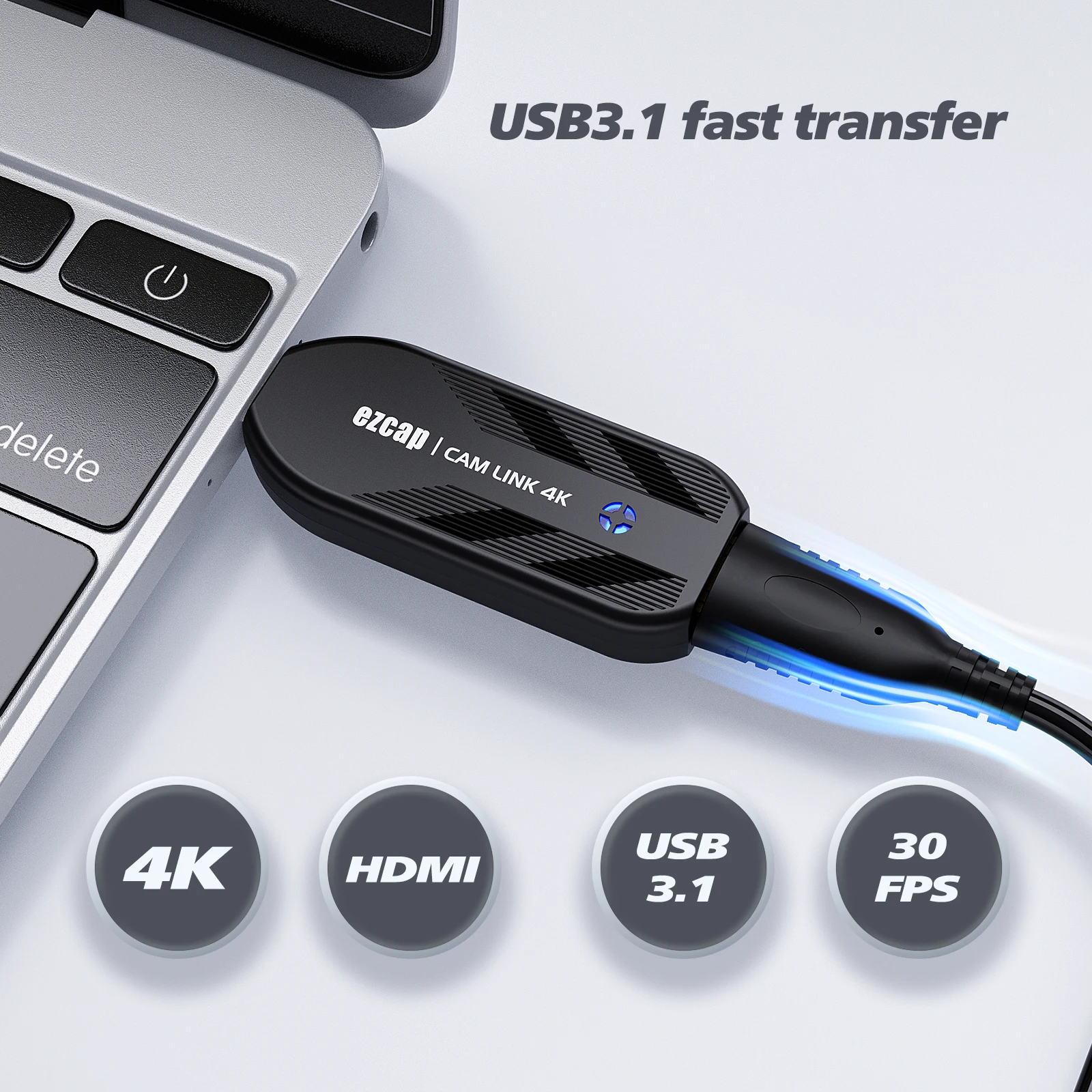 USB3.1  Camlink 4K HDMI Video Capture for   DSLR   Livestreaming Max recording 4K30 1080P120  YUY2 NV12 RGB output video format