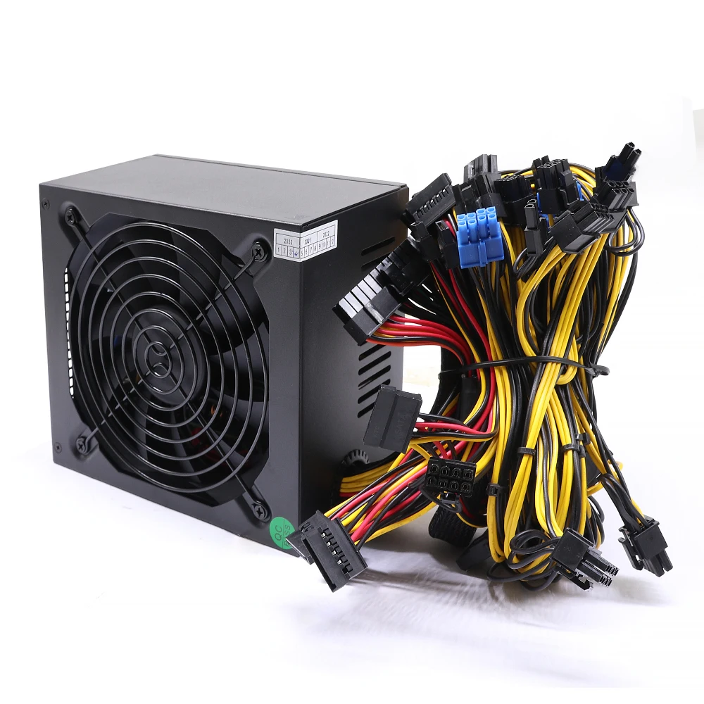 Источник питания PSU 1600 Вт 1800 Вт 2000 Вт многополосный корпус Блок питания 90plus + золотой блок питания