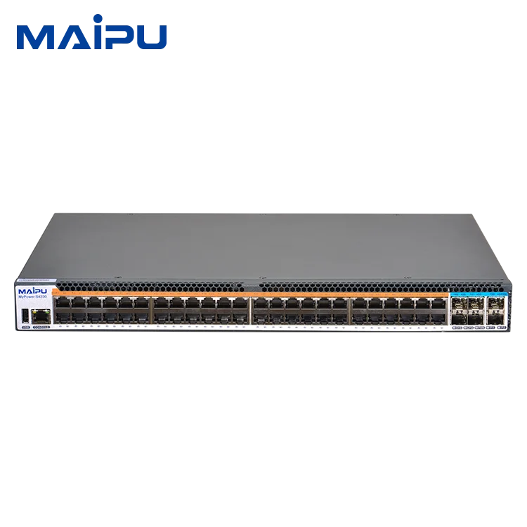 
Maipu 48 Port gigabit L3 ethernet network Aggregation 10gb uplink dual power switch 