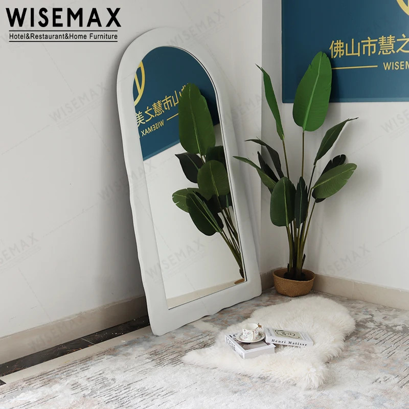 Мебель WISEMAX Современный домашний декор овальная форма большой размер настенное зеркало фанера Круглый Угловой пол для