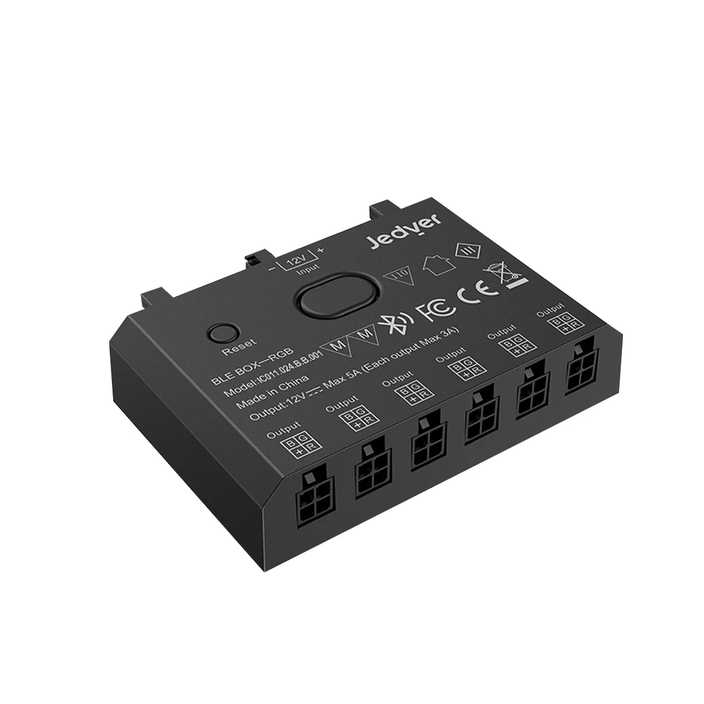 JEDVR Lible RS синхронный 6-портовый RGB 12 В 24 В синий зуб умный модуль управления