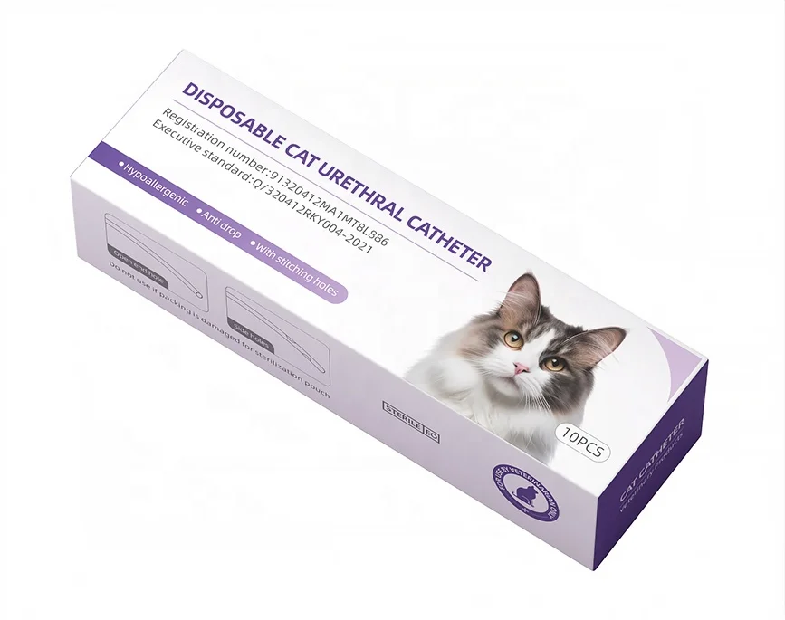 Мочевой катетер Tom Cat с стилусом и боковыми отверстиями стерильный