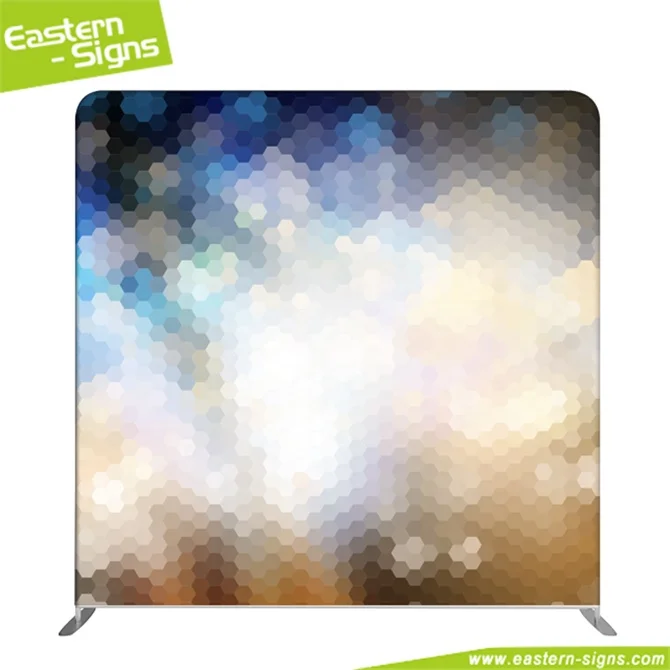 Легкая переноска алюминиевая Натяжная ткань Прямая Форма Подушка фон фотобудка для демонстрации