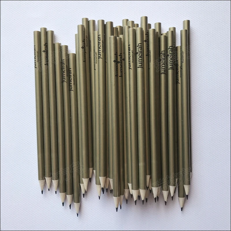 Wholesale Back to School Cheap Price Custom Wood Gift Pencil 7 Inch HB 2B 2H Lead Round Pencil with Eraser with Custom Logo