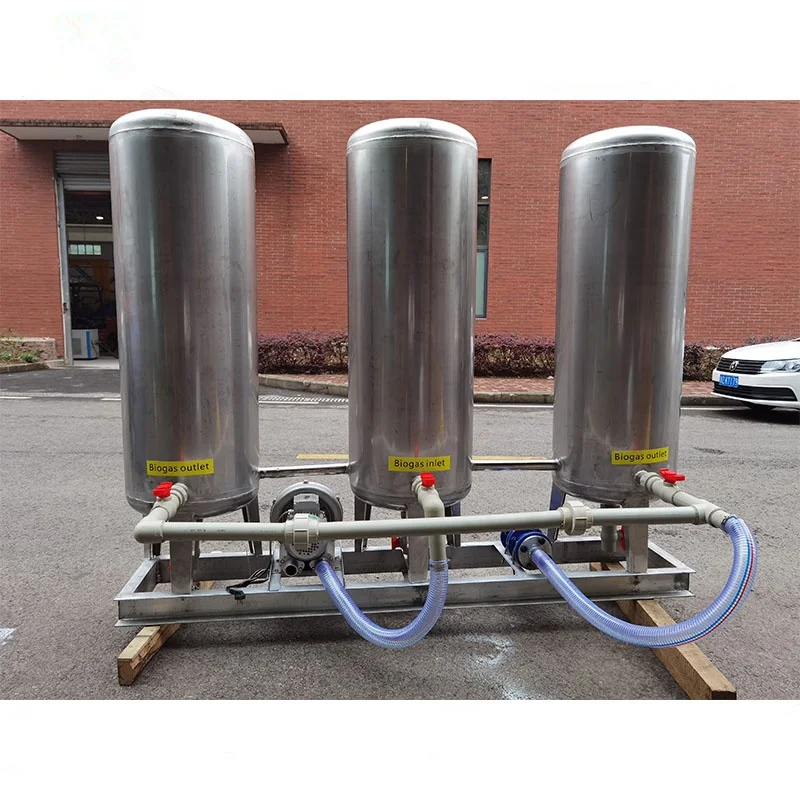 Factory Supply Biogas/Methane Scrubber H2S Remove Biogas Purification System