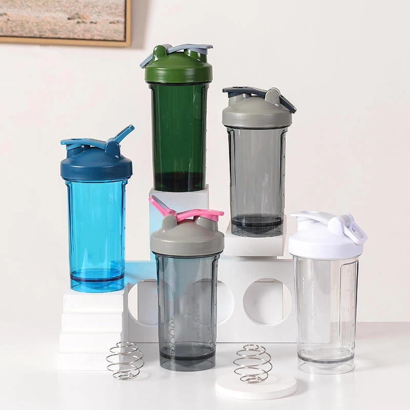 500ml New Design Shaker Bottles Plastic Protein Powder Water Bottle Outdoor Camping Activity Shaker Bottle
