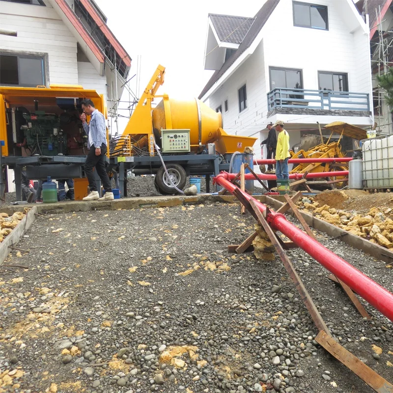 Concrete Line Pump Mixer With Concrete Pump Price High Quality Electric Concrete Pump Machine Diesel Concrete Pumps