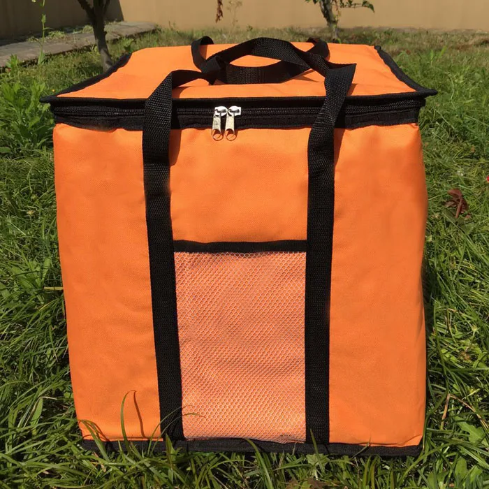 14 Inch Foldable Large Thermal Pizza Bag Thick Cooler Bag Insulated Pizza Storage Bag Fresh Food Delivery Container 45x45x40cm
