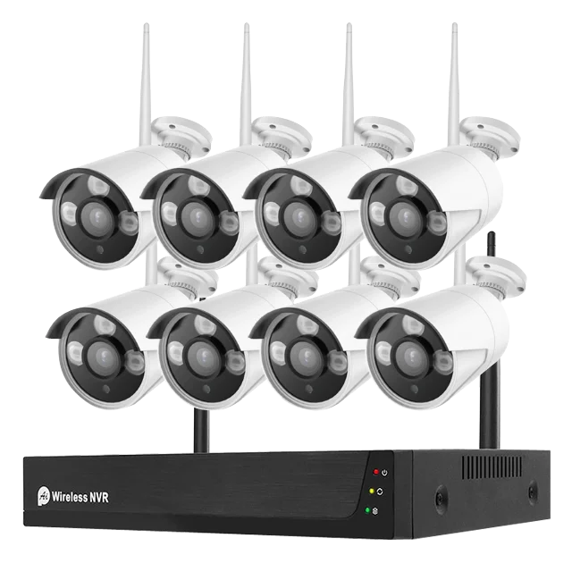 
LSVT Smart Home 2MP wifi cctv camera system camera kit 8 channel home security camera system outdoor wireless cctv NVR kit 