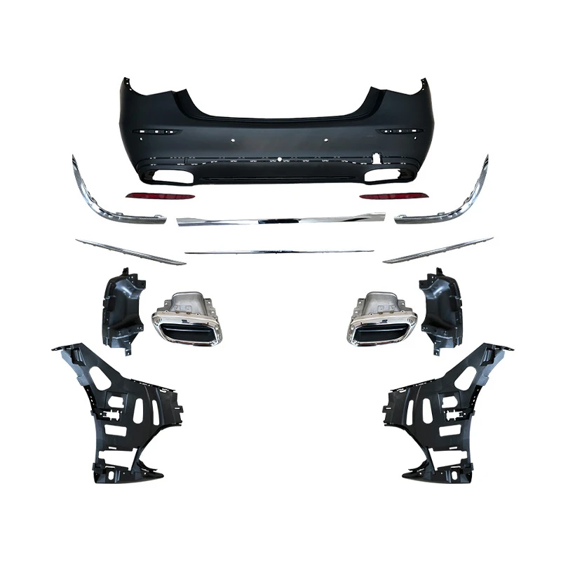 W223 Maybach Body Kits Rear Front Bumper Rear Diffuser Primer Pp For Mercedes S Class W223 2021+