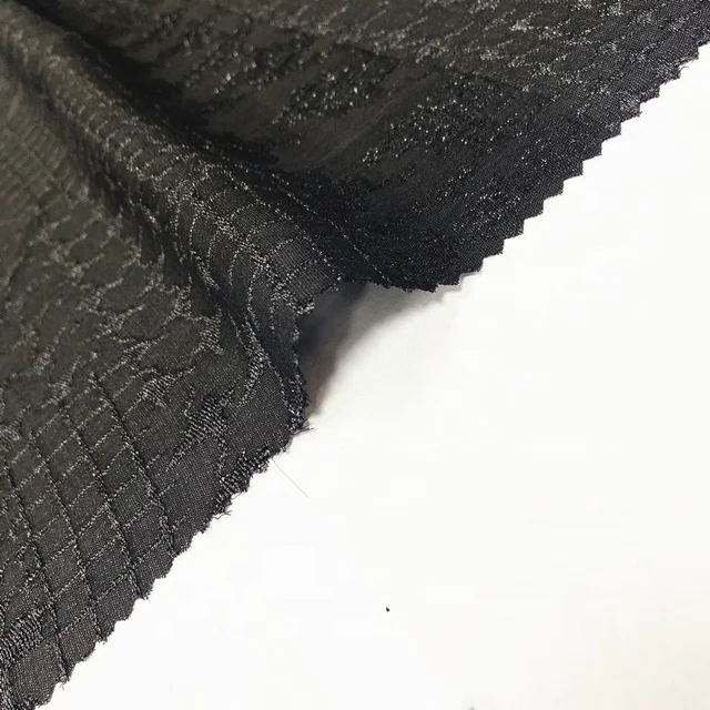 ABAYA FABRIC MANUFACTURER SUPPLY New Variety of Polyester Jacquard Women Korean Black Abaya Fabric for Fashion Dress