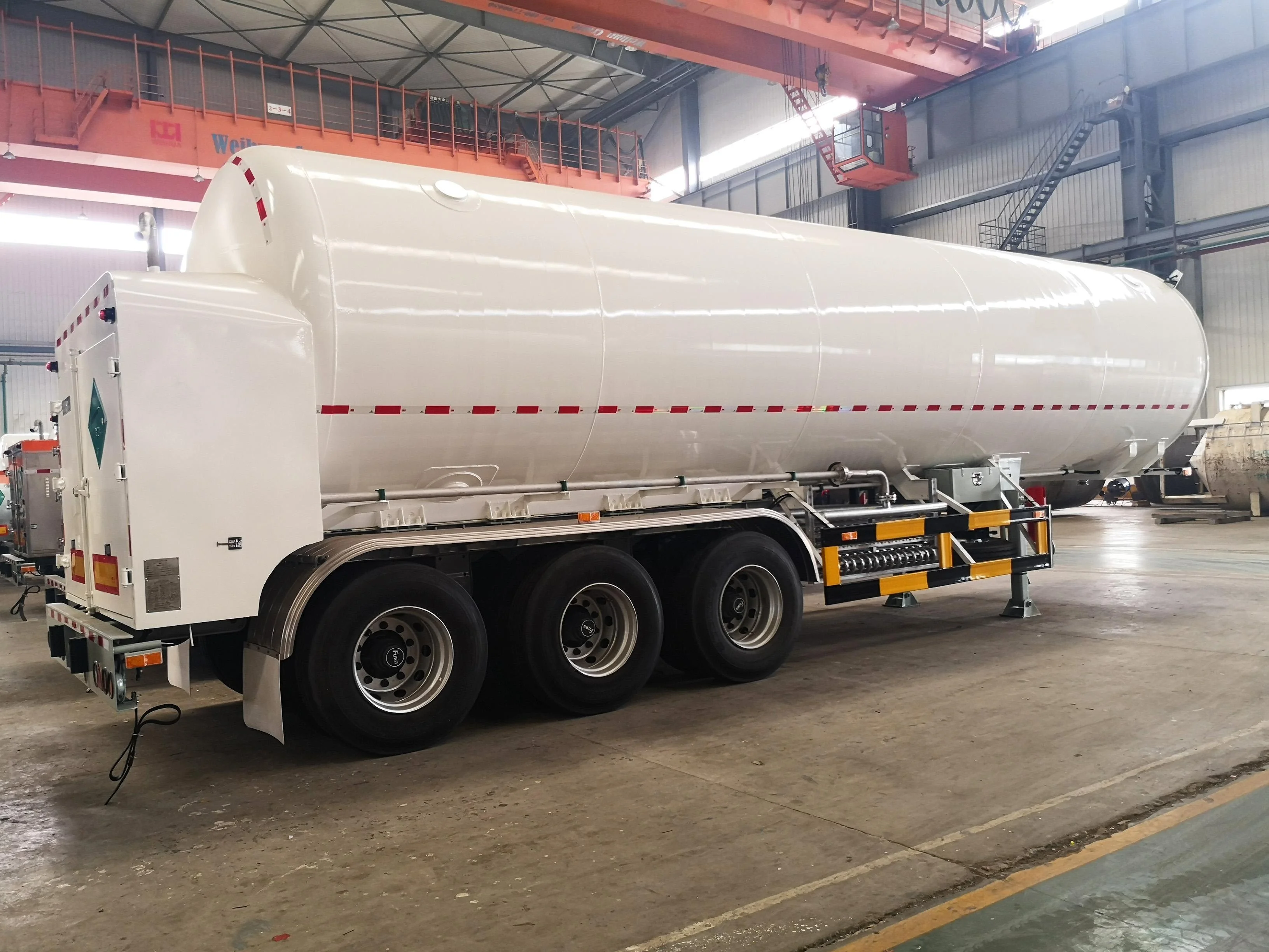 China plant 3 axle Liquid argon transport Tanker Semi Trailer Gas Generation Equipment truck trailer