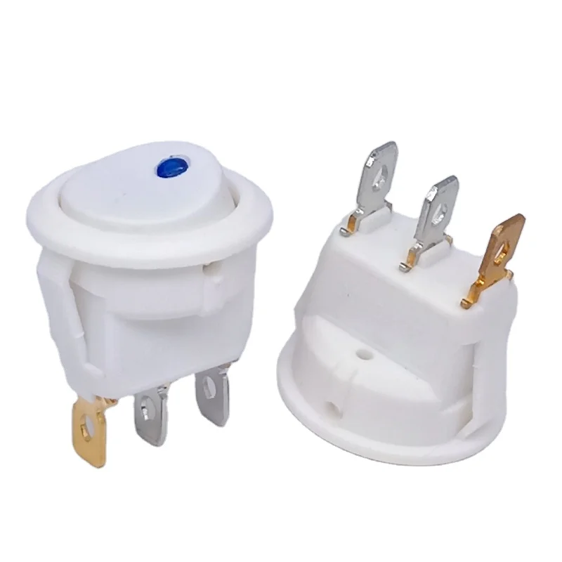 KCD1 round boat switch rocker switch waterproof rocker switch with light