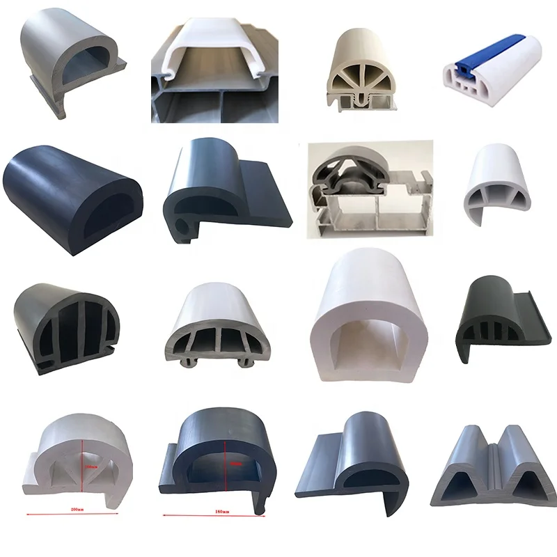 superior quality PVC fenders boats bumper rubber marine rub rail marinated  boat dock rubber fender