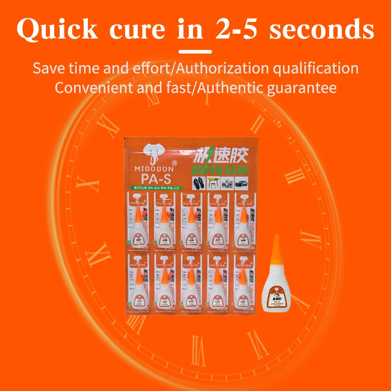 Super Glue Fill Gap Waterproof PA-S Glue 5ml Strong Adhesive 502 Cyanoacrylate Adhesive all purpose Speed Glue