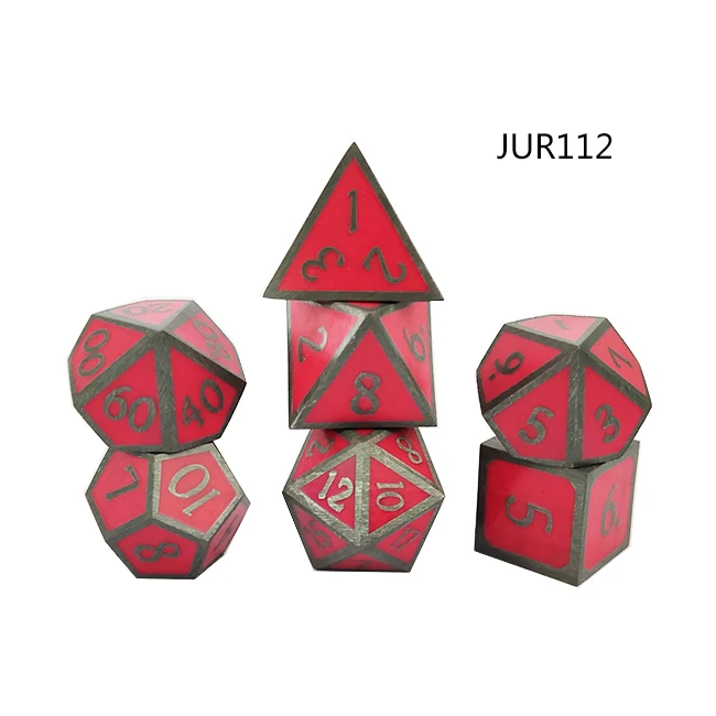 
Color Change Magic Glow In Dark Dice Manufactory Wholesale Metal Dice DND Board Games 