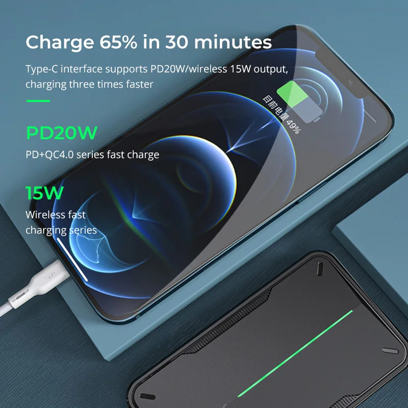 Magnetic  Power Bank Wireless Portable Charger Magnetic Fast 5000MAH USB C PowerBank