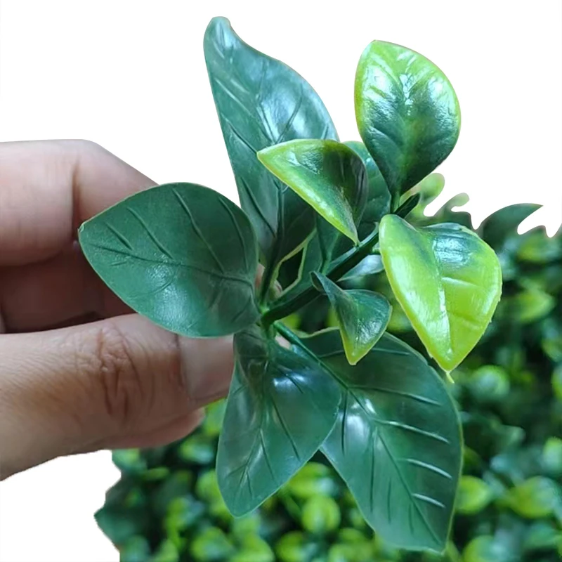 50*50 cm Anti-UV Artificial Hedge Boxwood Panels Green Plant artificial grass wall panels For Indoor Outdoor Decoration