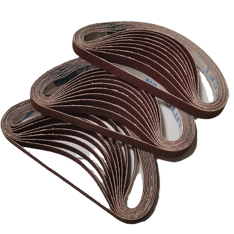 1/2 X 18 inch sanding tape, soft cloth, aluminum oxide sanding tape for metal/grinding polishing sanding tape