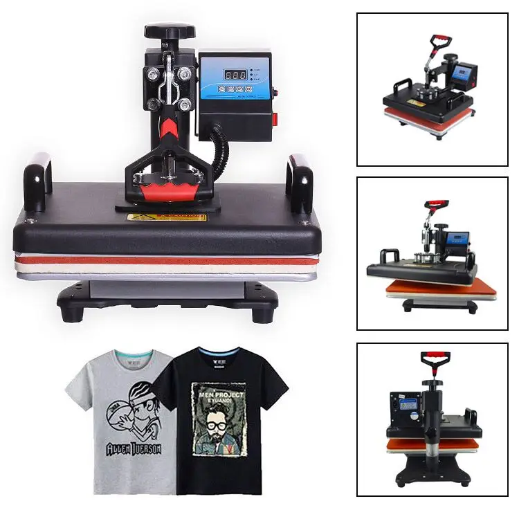 New 8-in-1 Semi-Automatic Combo from USA Warehouse Multifunctional for T-Shirt and Mug Sublimation Transfer Heat Press Machine