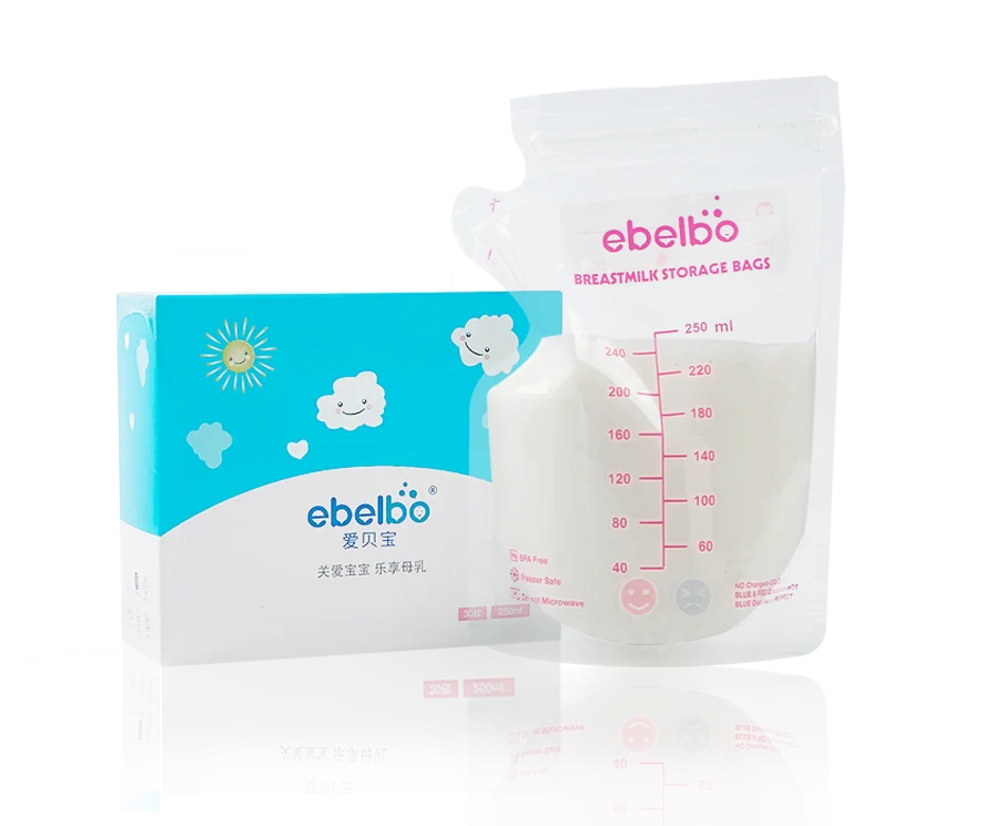 Breasted Milk Collecting Double Zipper Self Standing Biodegradable Breasted Milk Asda Bags 180ml Breastmilk Storage Bag