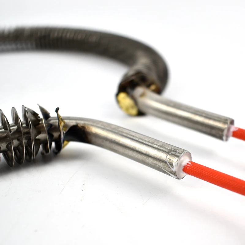 400v 1900w Stainless Steel Resistance Source Type Tubular Electric Air Coil Finned Air Dry Heater Heating Tube Elements