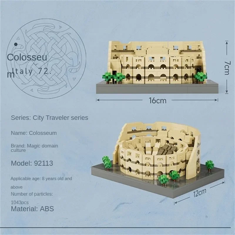 Moyu Mini Blocks World Architecture Assembling Building Bricks Toys for Kids Present Educational Gifts Big Ben Colosseum