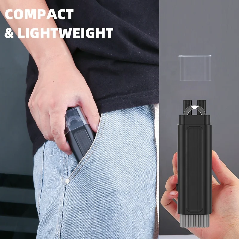 Набор щеток для чистки клавиатуры USLION 6 в 1, многофункциональная портативная ручка для чистки компьютера, наушников, инструменты для чистки клавиатуры