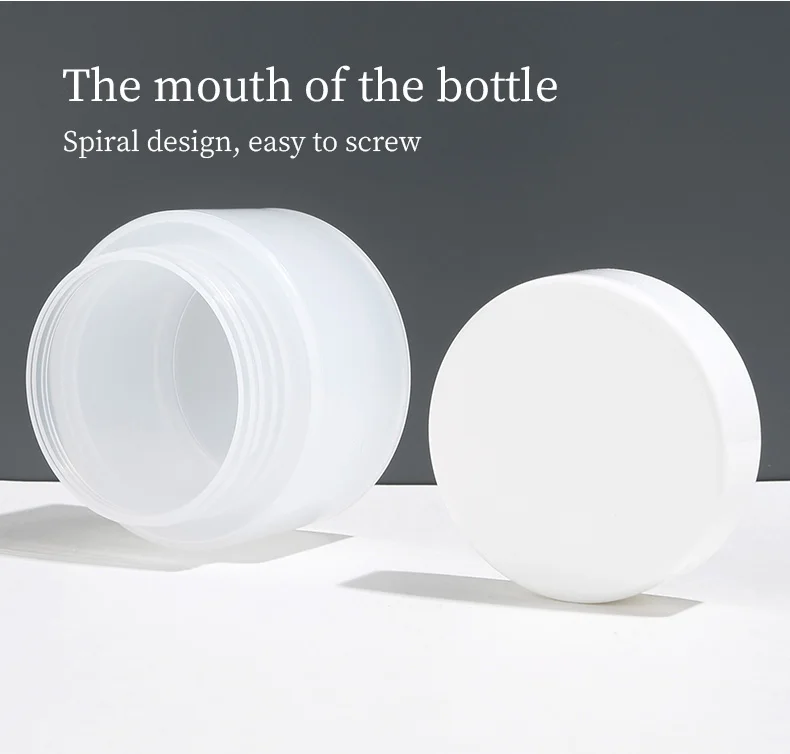 10g 30g 50g 100g 200g 250g Private Label Empty Recycled Wide Mouth Container Airtight Body Face Cream Plastic Cosmetic Jars