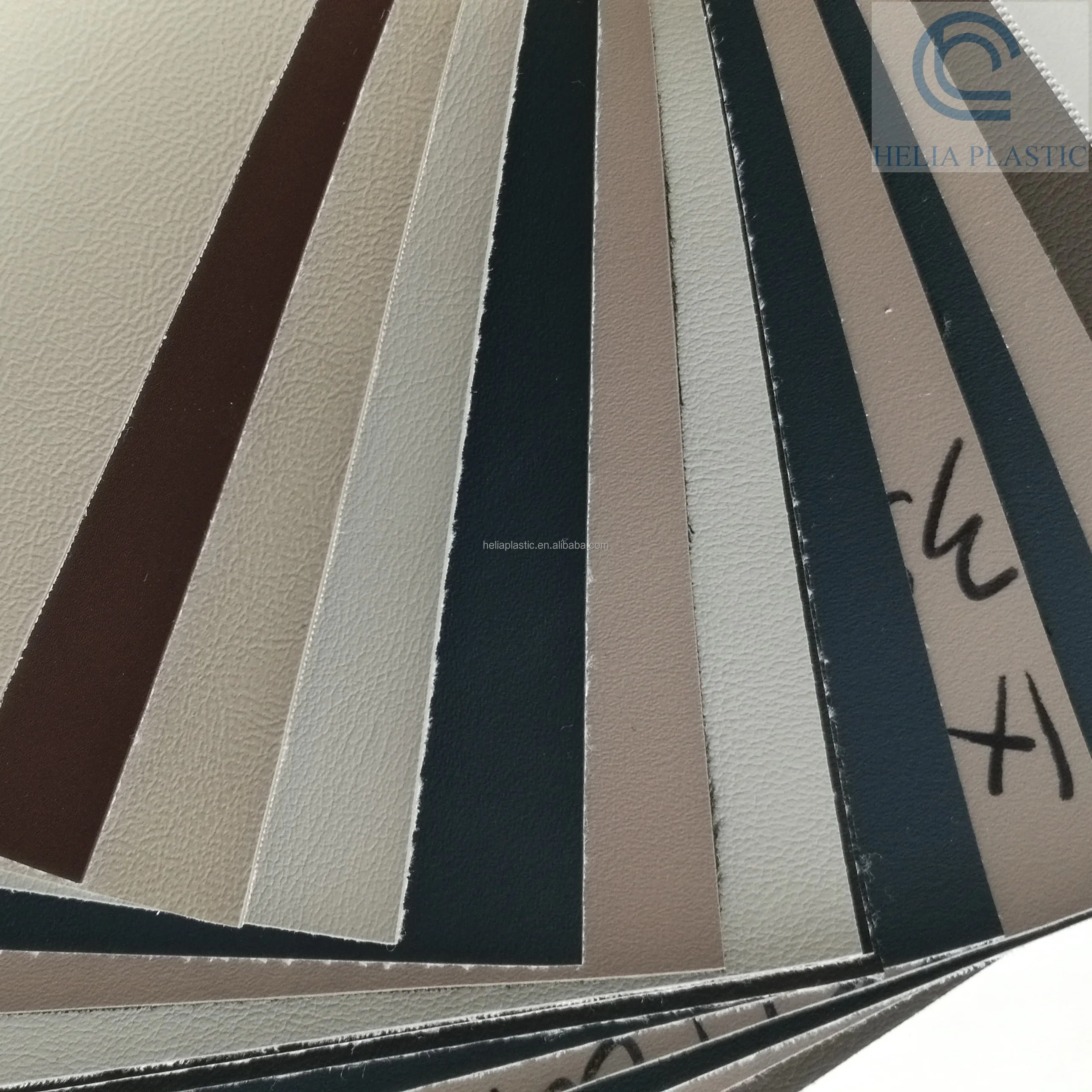 PVC leather stock used car seat leather mostly with brand car quality different embosses and colors