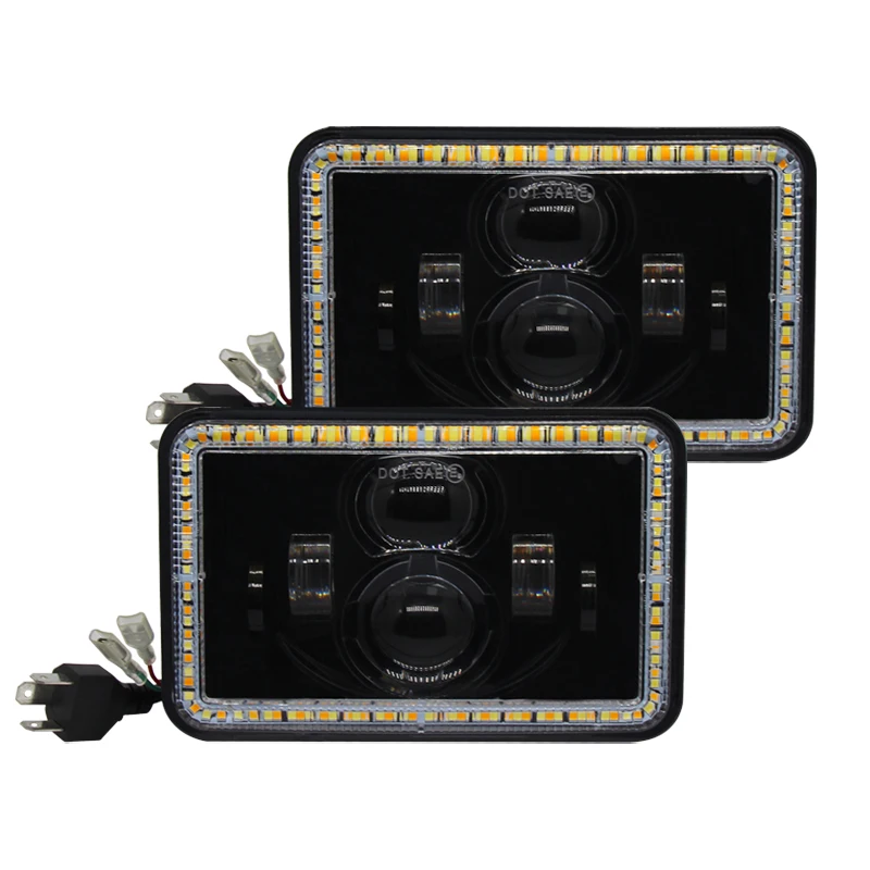 Factory Supply Motorcycle Lighting System 7 Inch  Angel Eyes Car Headlights Auto Part  Led Neblinero  For Jeep