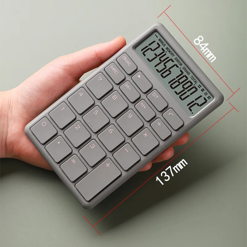 New Popularity 12 Digits Portable Calculator Simple Fashion Cute Compact Office Mini Business Office Scientific Calculator