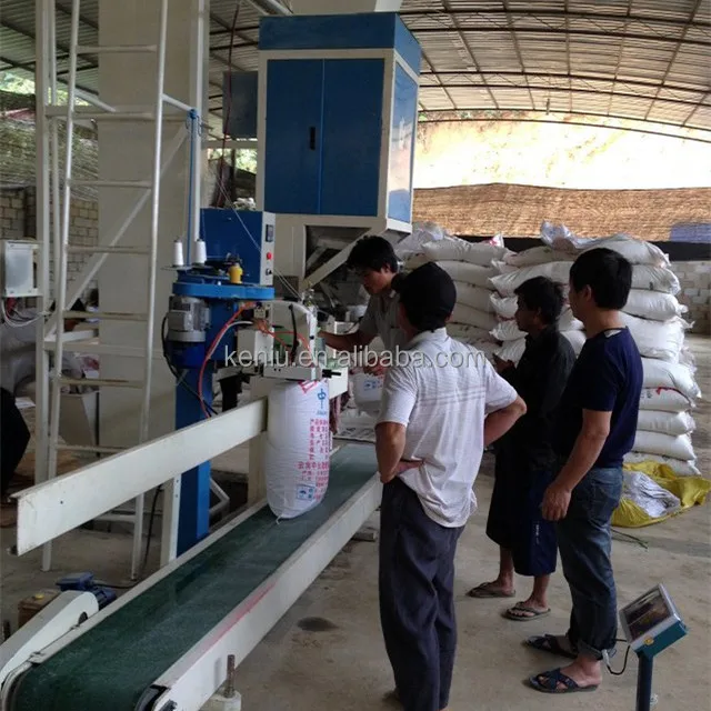 High Precision 50 Kg Bag Bagging Machine 25kg Lentil Granular Grain Packing Machine PLC Control