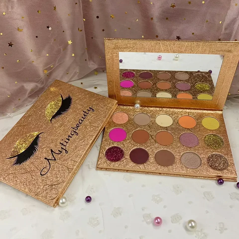 Custom Eyeshadow Palette Professional Matte Eyeshadow Makeup 15 Color Cheap Price high pigmented Eyeshadow Palette Wholesale