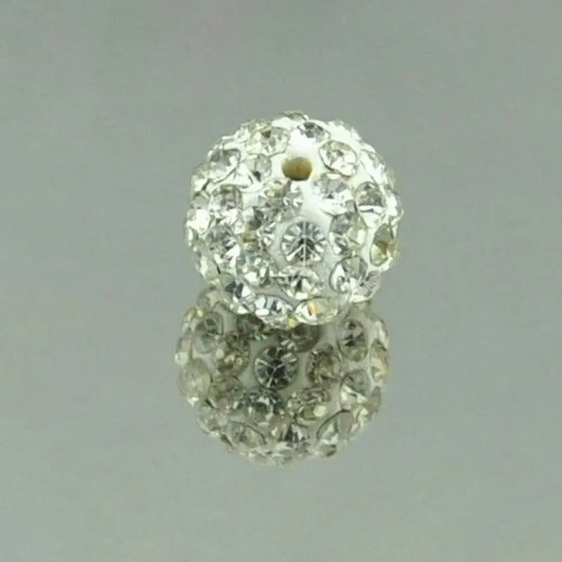 Bracelet 10mm double hole shambhala full diamond bracelet loose bayberry full diamond ab polymer drill ball rhinestone beads