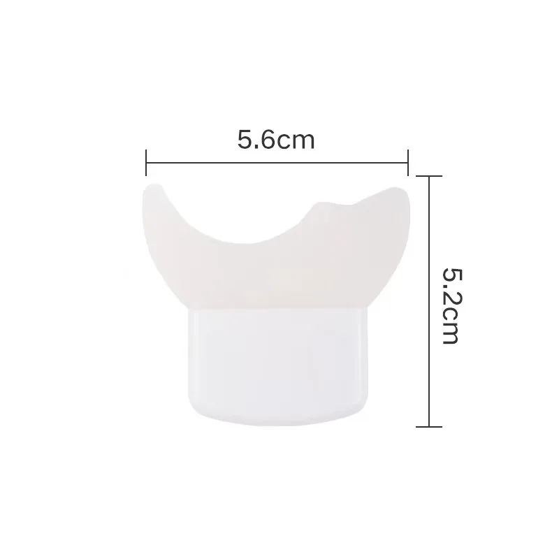 Hot selling Short Handle Silicone Brush Lash Stopper Mascara Guard and Eyelash Eye Shadow Eyeliner Shield Curler Applicator