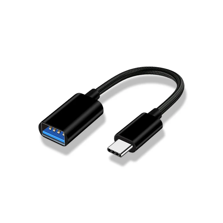 
Braided Durable Adapter Cable OTG USB 3.0 Cable Type C for U disk/Hard Disk/Keyboard 