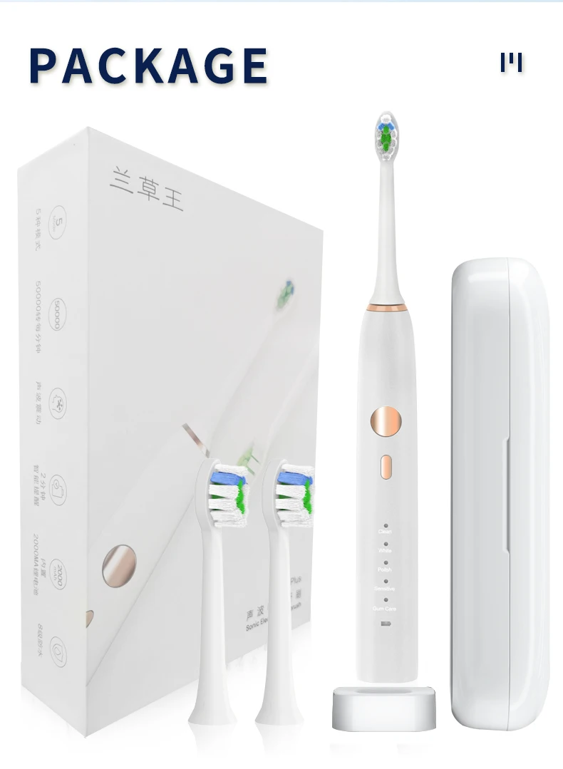 Oral care trending auto sonic electric toothbrush home cleaning teeth electric toothbrush set