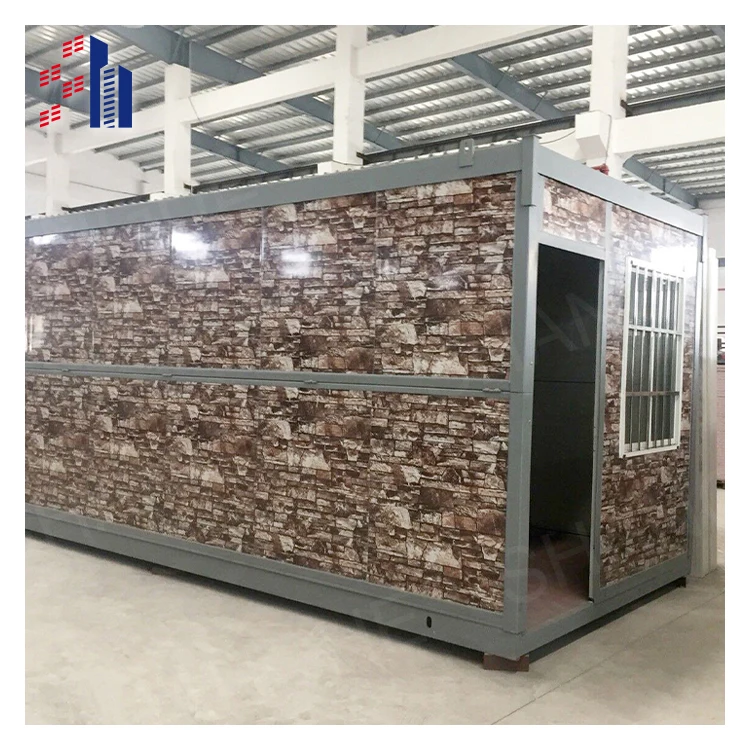 SH австралийская стандартная 2-х ходовая 3-х комнатная искусственная деревянная плоская изготовленная на заказ капсула 20 футов Выдвижной контейнерный дом