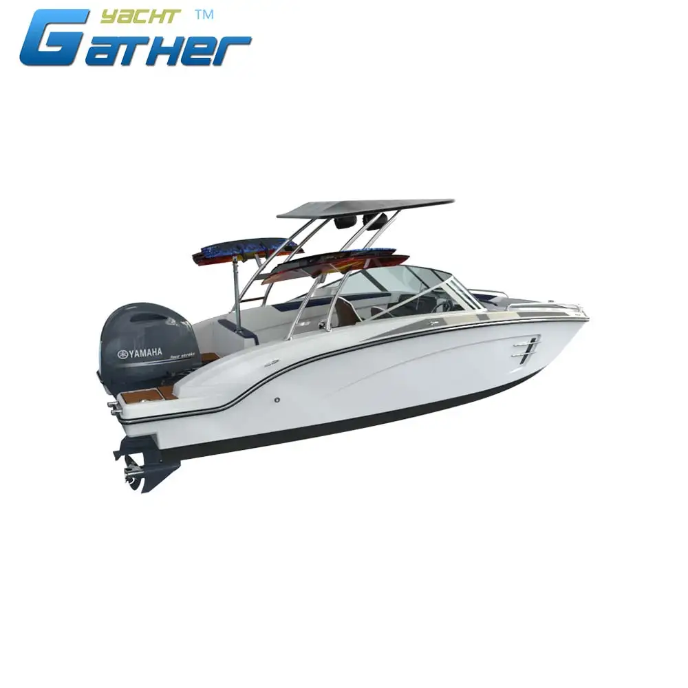 Gather Yacht oem made 19ft fiberglass sport boat for the client in New Zealand