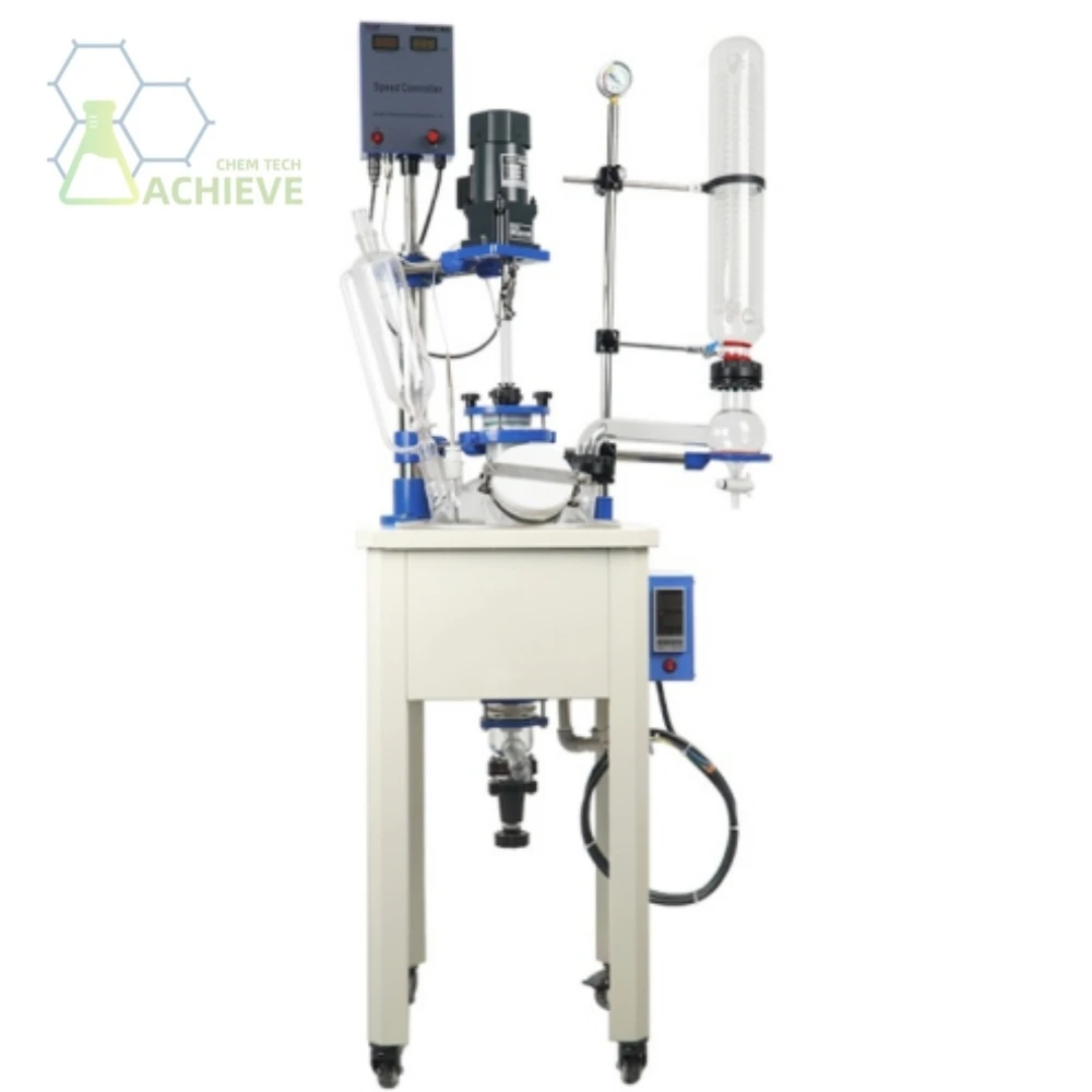 Lab equipment glassware chemical 200l glass reactor chemical laboratory equipment