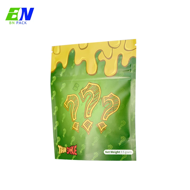 Custom Smell Proof Plastic Zipper Mylar Bags For Packaging smell proof Plastic Matte Zip lock Pouch Smoking Cigarette Bag