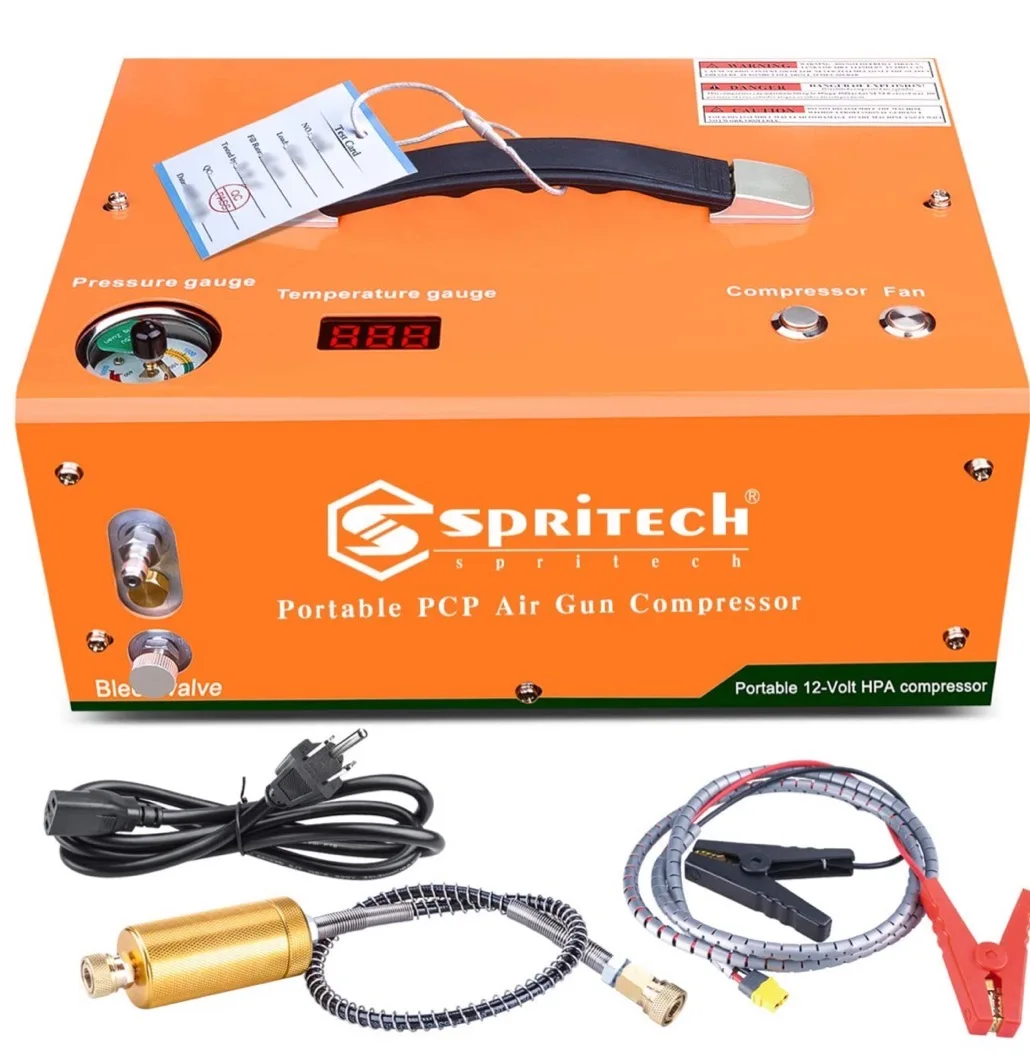 Pcp compressor small portable led display small filter high pressure automobile compressor 12v dc 300bar portable pcp pump