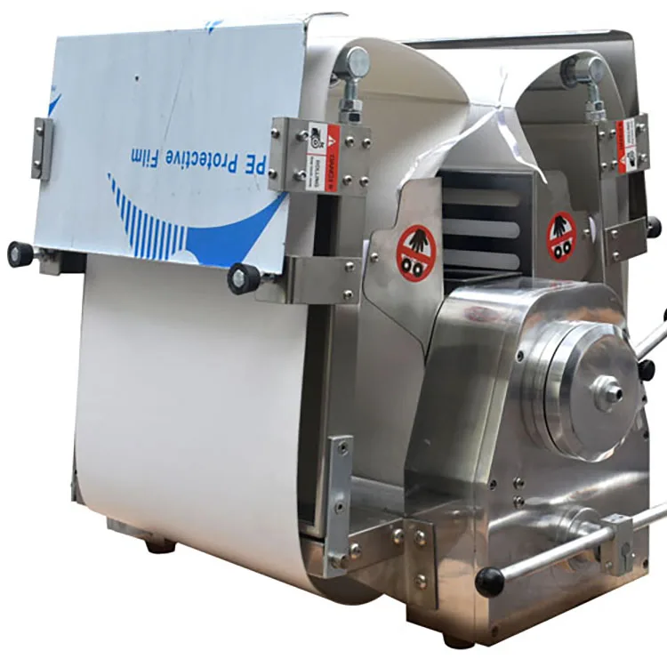 Machine Electric Stainless Steel Table Top Dough Cross Sheeter Dough Sheeter
