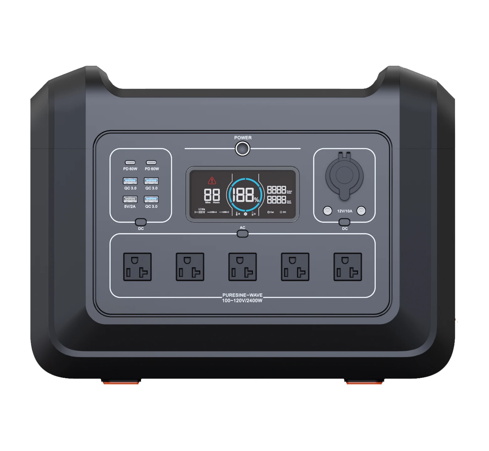 2kw Открытый Кемпинг tragbare kraftwerk powerstation lifepo4 солнечный генератор портативная электростанция 2400 Вт солнечной энергии аккумуляторной батареи