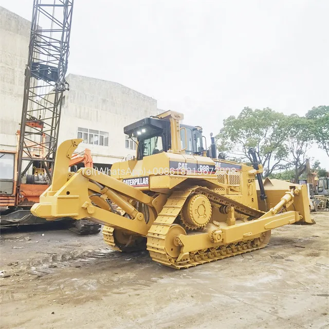 Caterpillar D8R used large crawler bulldozer second-hand with super-condition best offer low price exallnet services