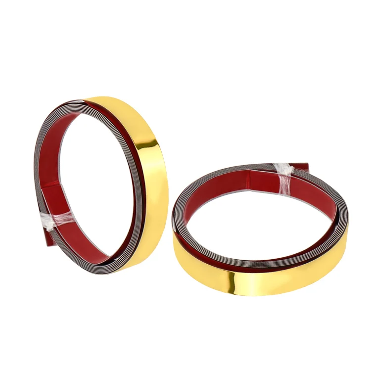 Winstar  201 stainless steel Golden Color Edging Tape Furniture Decorative Strip With Adhesive