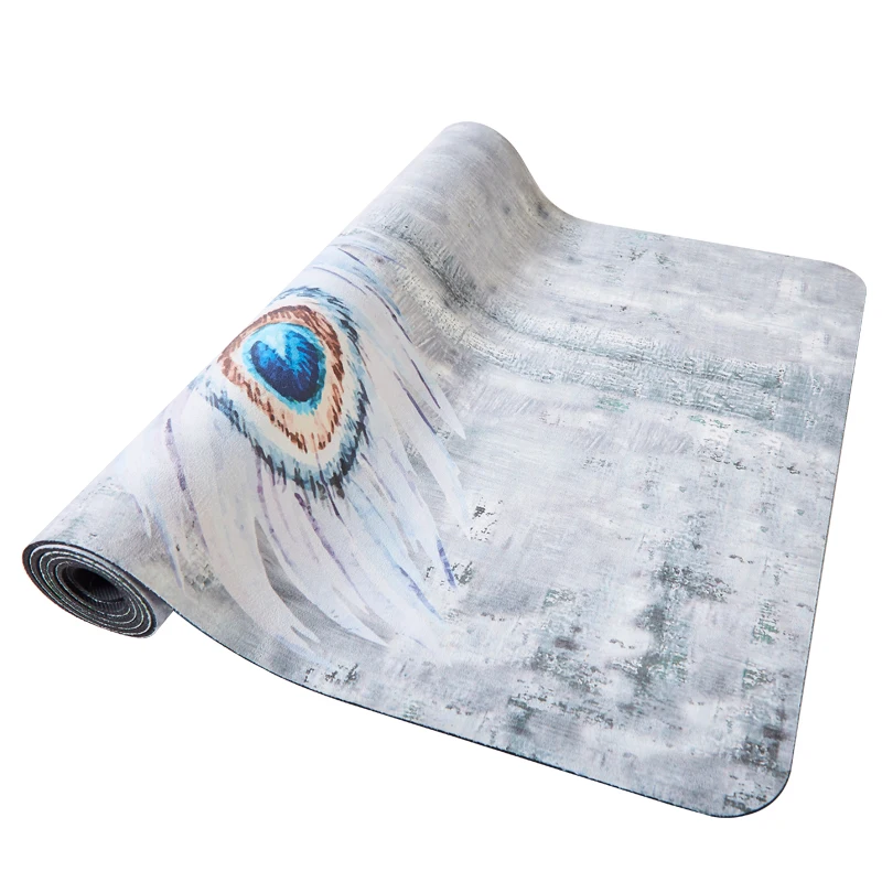 New Best Organic Custom Printed Washable Exercise Natural Rubber Yoga Mat Eco Friendly Suede Yoga Mat
